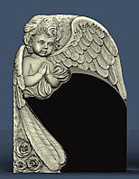 Пам'ятник дитячий гранітний гумний з ангелом No899