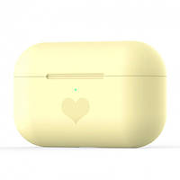 Чехол кейс для наушников Apple AirPods Pro Alitek Heart Желтый