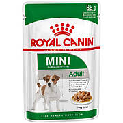 Royal Canin Adult Mini вологий корм для собак дрібних порід в соусі (85 г/12 шт)