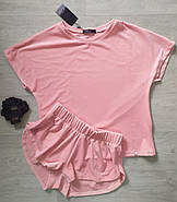 Тепла персикова жіноча піжама, фото 3