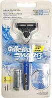 Бритвенный станок Gillette Mach3 Start 2 картриджа Original 01250