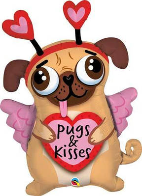 Q 36" Pugs&Kisses Обіймашки та цільовашки — В УП MrShar