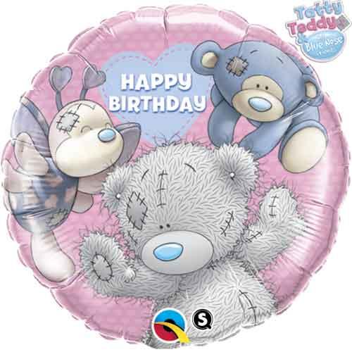 Q 18" Tatty Teddy Blue Nose повітряні кулі з фольги на день народження, у УП, фото 1