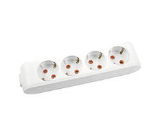 Колодка VIKO 4 гнізда з заземленням