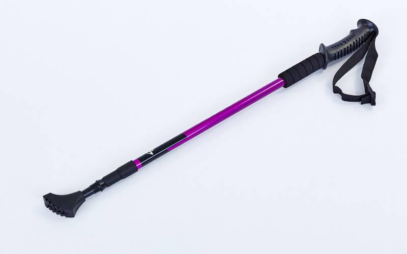 Палка для скандинавської ходьби трекінгова TY-5526 SKY ROAD RAICO 135 см, фіолетовий (1 шт.), фото 1
