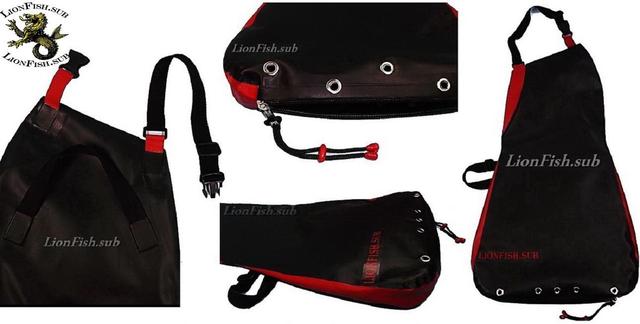 Сумка LionFish.sub для сбора Рыбы, Раков, Морепродуктов, нагрудный фартук «Питомза» (карман с правой стороны)