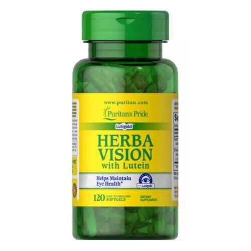 Вітаміни для очей Herba Vision with Lutein and Bilderry (120 капс.) Puritan's Pride