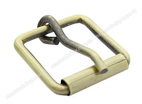 Пряжка собача металева 25 мм колір антик