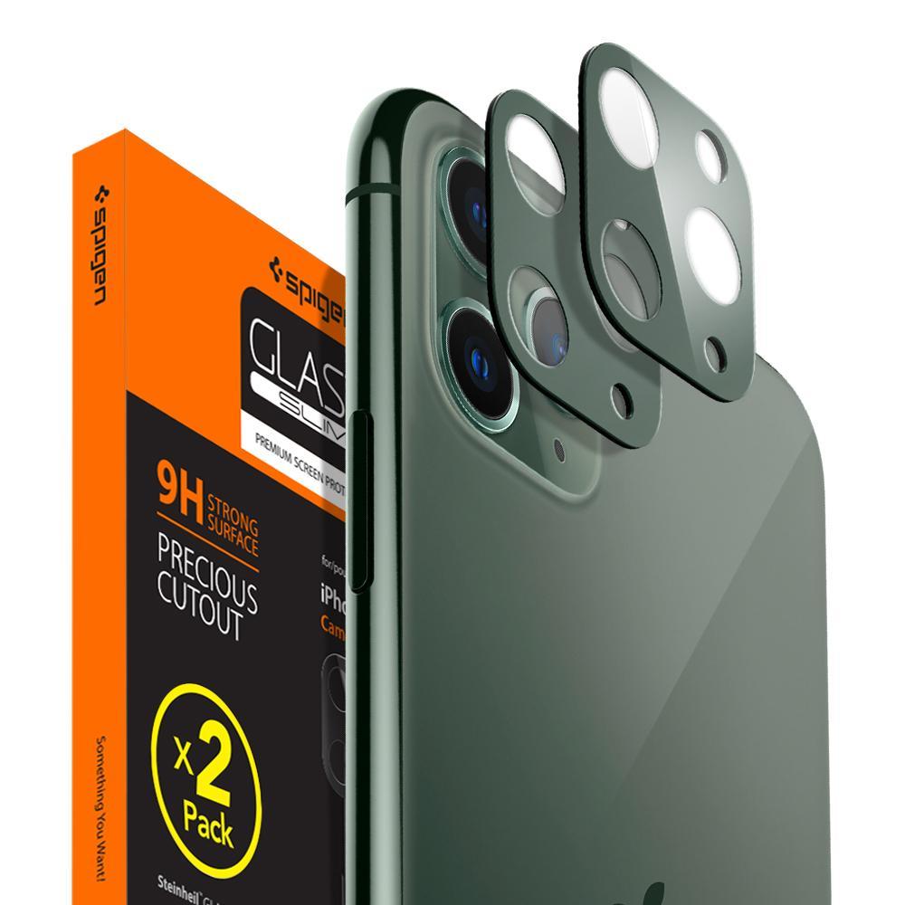 Захисне скло на камеру Spigen для iPhone 11 Pro Max/11 Pro Camera Lens (2 шт.), Midnight Green (AGL00501)