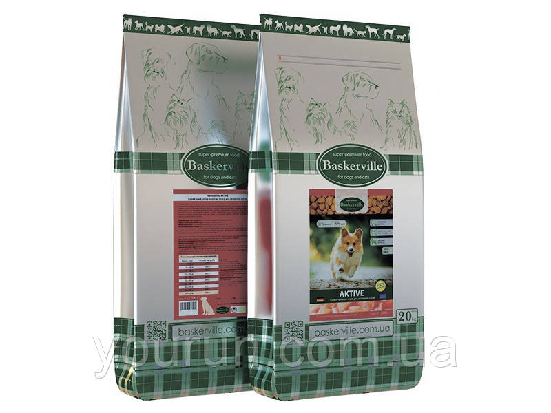 Baskerville ( Баскервіль) Active Dog, сухий корм для активних собак, 7.5 кг