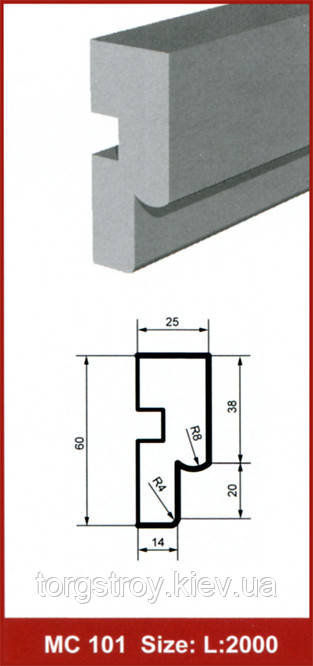 Фасадний молдинг МС101 Prestige decor