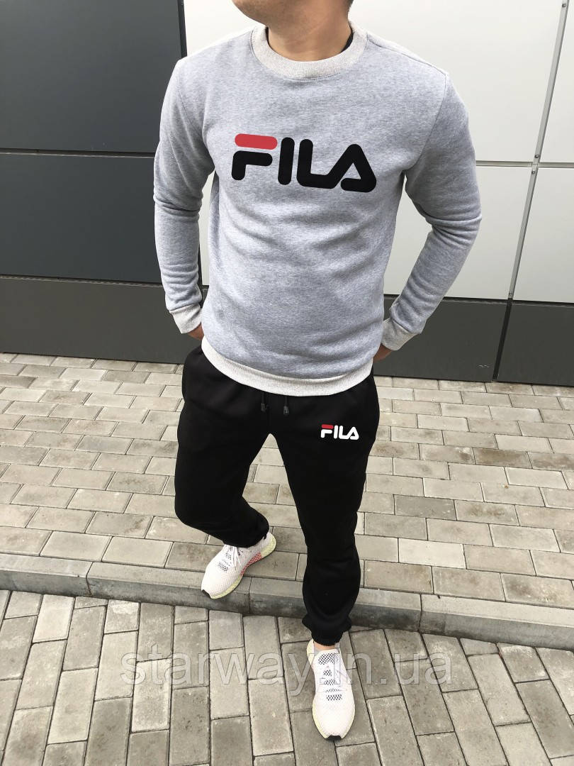 Стильний спортивний костюм Fila | філа топ лого