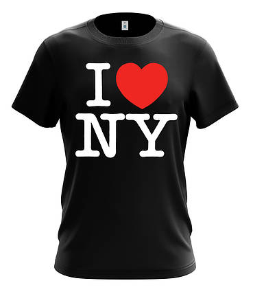 Футболка чоловіча з малюнком "I love New York", фото 2