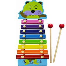 Дерев'яна іграшка для дітей Ксилофон, фото 3