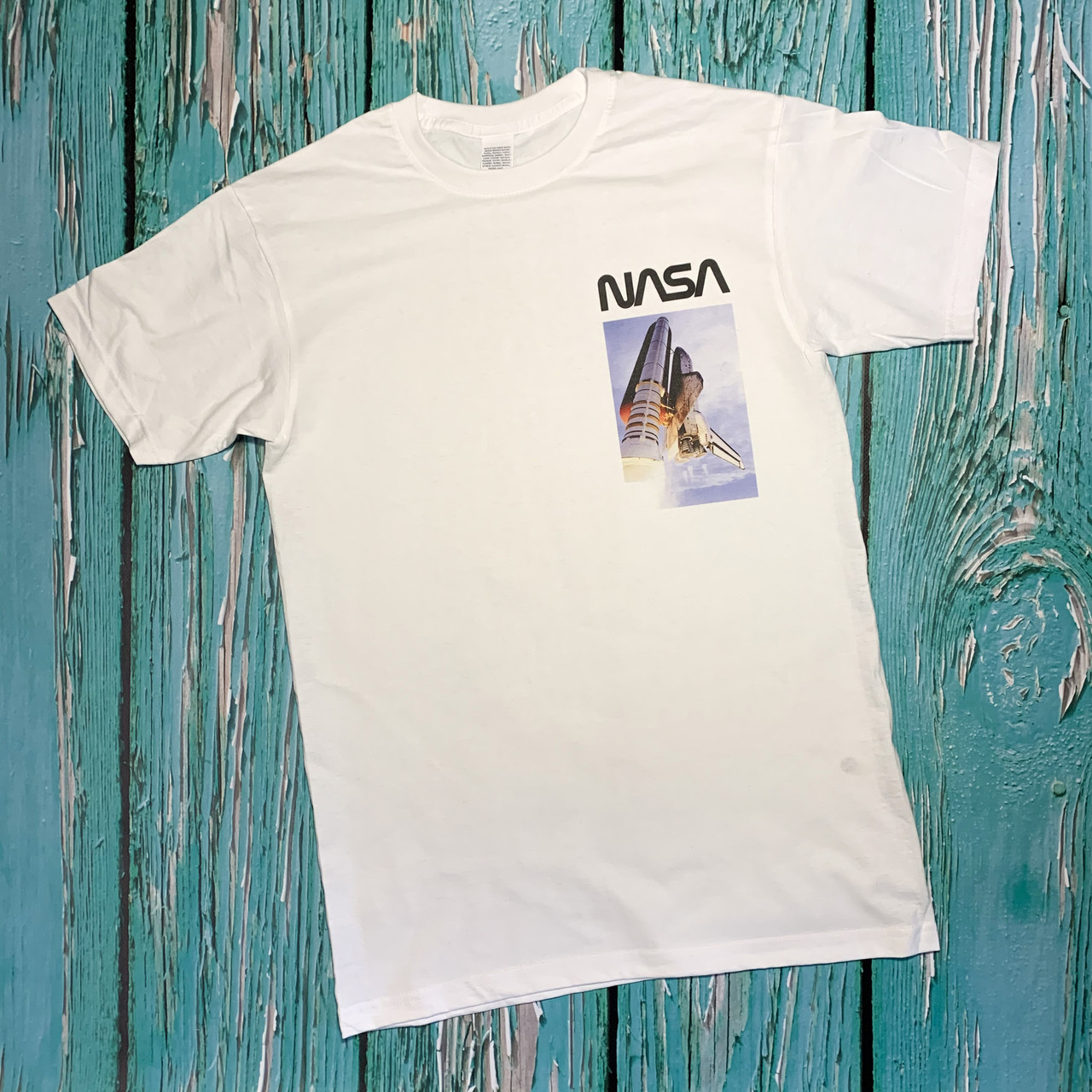 Футболка біла NASA shutlle • насса