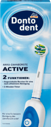 Электрическая зубная щетка + зарядка DONTODENT Akku-Zahnbürste Active, 1шт - фото 1 - id-p1126679357