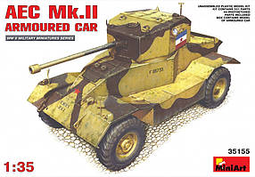 AEC MK.II. Збірна модель британського бронеавтомбіля. 1/35 MINIART 35155