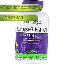 Омега 3 Natrol Omega-3 Fish Oil 1,000 mg 60 капс гел, фото 2