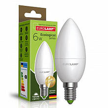 LED Лампа EUROLAMP EKO CL 6W E14 3000K