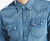 Джинсова сорочка Levis Western Shirt — Launderd Medium Blue (L), фото 3