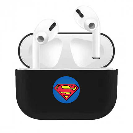 Чохол для навушників Apple AirPods Pro Alitek Супермен (Superman) Black case, фото 2