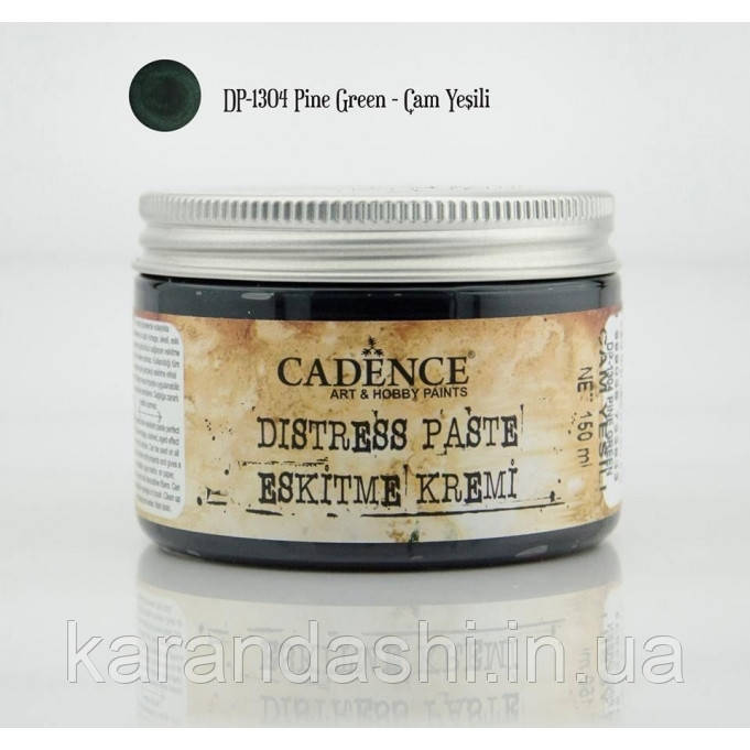 Патина водна для зістарювання Distress Paste, 150 мл, Зелений, Cadence, DP150_1304