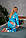 Жіноча піжама попожама комбінезон з кишенею на попі Love you голуба, фото 10