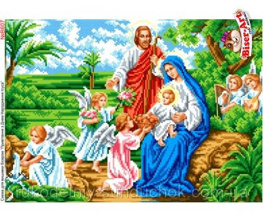 Схема для вишивки бісером Привітання з народженням ісуса, прийди (B607), фото 1