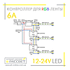 Контролер для стрічки RGB ІЧ-21/1 міні 3 А 12 V 36 W інфрачервоний, фото 9