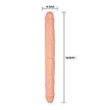 Двосторонній фаллоїмітатор Double Donges Flesh, 36 см, фото 7
