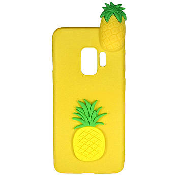 Чохол Cartoon 3D Case для Samsung G965 Galaxy S9 Plus Ананаси