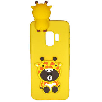 Чохол Cartoon 3D Case для Samsung G965 Galaxy S9 Plus Жирафи