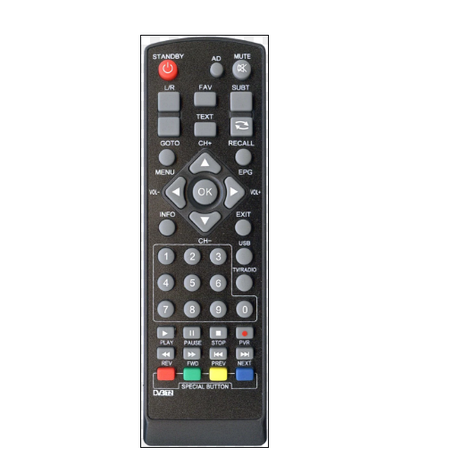 Пульт DVB-T2 Tiger T2, U2c T2/ U2c plus, Elenberg DT1301, фото 1