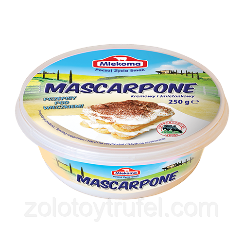 Крем-сир Маскарпоне 250 г, Mlekoma, фото 1