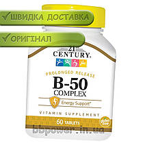 Вітаміни групи В 21st Century B-50 Complex 60 піг, фото 2