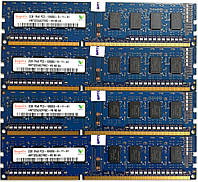 Комплект оперативной памяти Hynix DDR3 8Gb (4*2Gb) 1333MHz PC3-10600U 1R8 CL9 (HMT325U6CFR8C-H9 N0 AA) Б/У