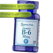 Вітамін Б6 Puritan's Pride Vitamin B-6 50 mg 100 таб, фото 2