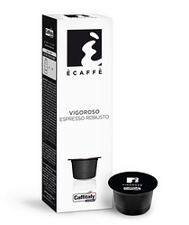 Кава в капсулах Caffitaly Cafissimo Ecaffe Vigoroso 10/10 (20% арабіка / 80% робуста) 10 шт. Італія