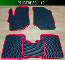 ЄВА килимки на Peugeot 301 '12-. EVA килими Пежо 301