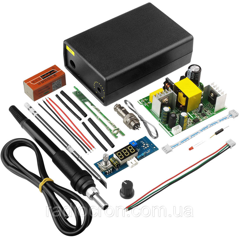 Паяльна станція Hakko T12 72 Вт, набір для збирання, корпус, блок живлення