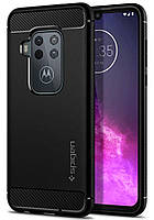 Чохол Spigen для Motorola One Zoom Rugged Armor, Black (ACS00384)
