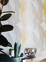 Обои виниловые на флизелине Marburg 31863 New modern панно геометрические фигуры волны абстракция разные цвета