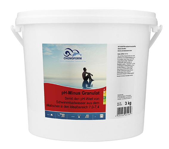 PH-Regulator Minus (гранулят) 3 кг. Препарат для зниження рівня pH. (Chemoform — Німеччина)