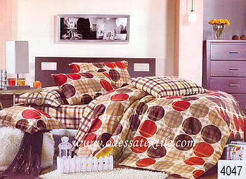 Комплект постільної білизни ELWAY євро 4047 сатин