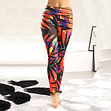 Спортивний костюм жіночий для фітнесу. Комплект лосини і топ для йоги, спорту, тренувань, розмір S (рожевий), фото 4