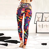 Спортивний костюм жіночий для фітнесу. Комплект лосини і топ для йоги, спорту, тренувань, розмір S (рожевий), фото 6