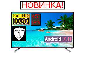 Телевізор LED TV 45" FullHD SmartTV Android 7.0 HDMI USB, VGA