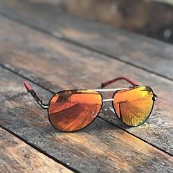 Окуляри сонцезахисні жіночі поляризаційні, крапля, Silver Orange