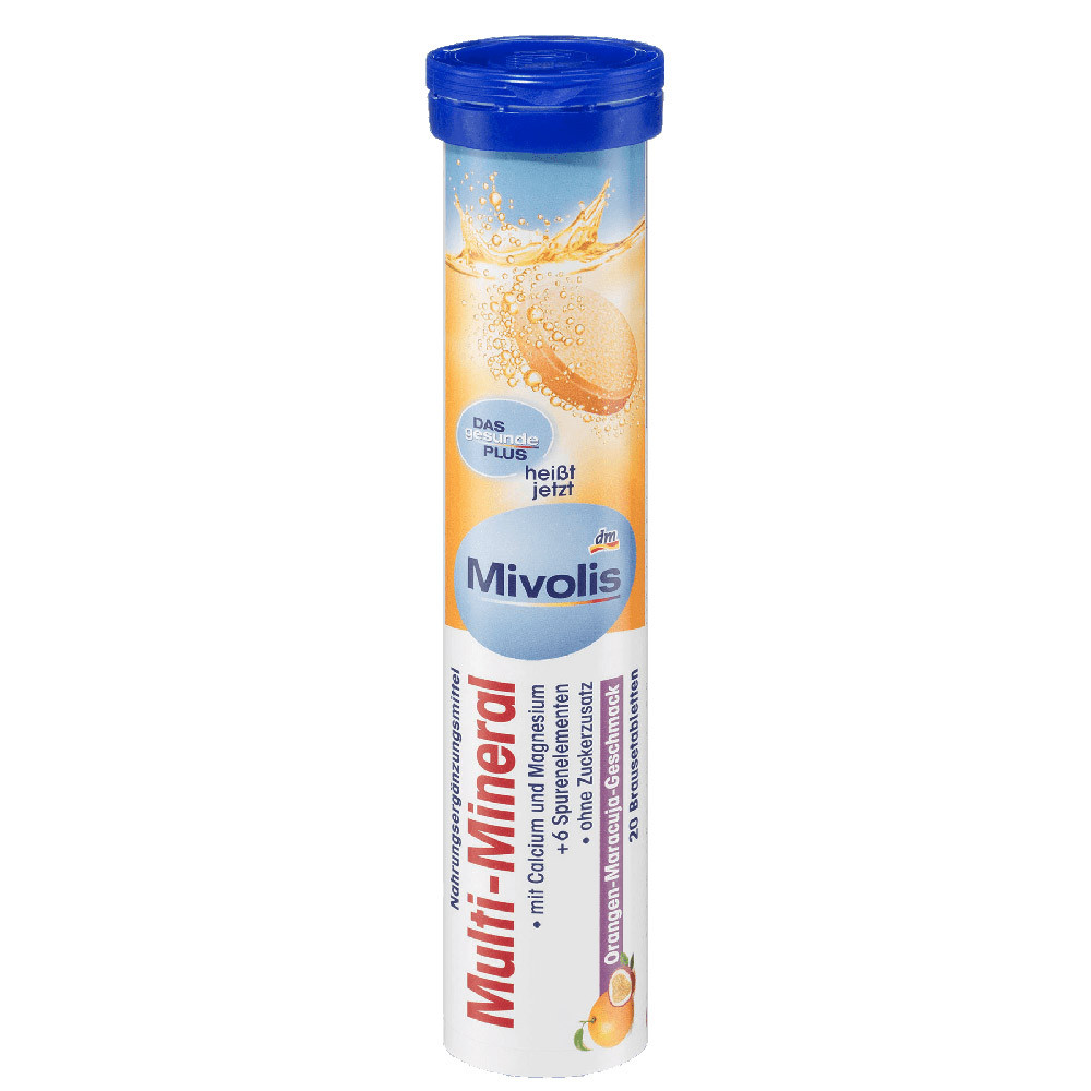 Mivolis Das Gesunde Plus Multi-Mineral 20 шипучих таблеток EXP 04/24 року включно