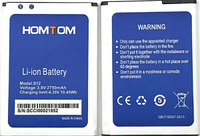 Аккумулятор (батарея) для HomTom S12 2750mAh Оригинал